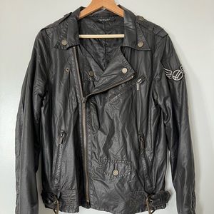 William Rast Like New Black Biker Jacket